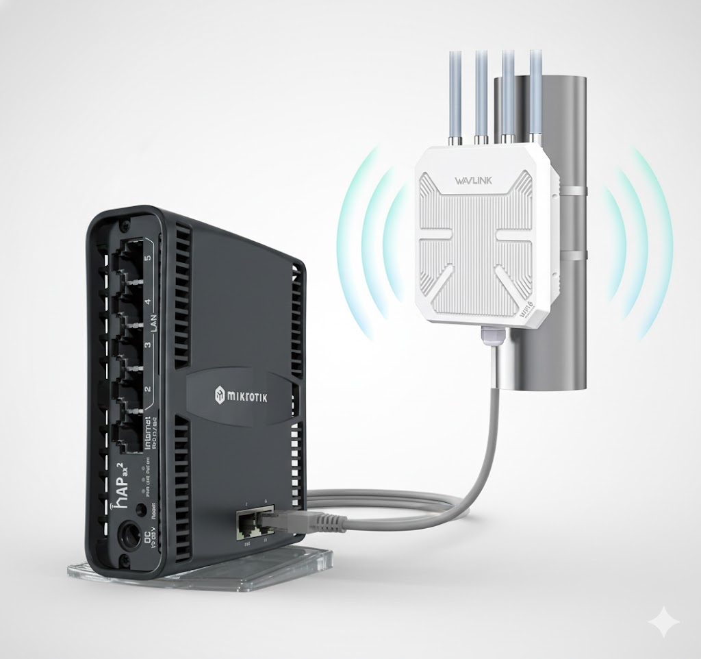 Kit WiFi Zone - Routeur MikroTik et Antenne